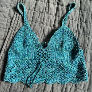 Topshop Crochet Crop Top